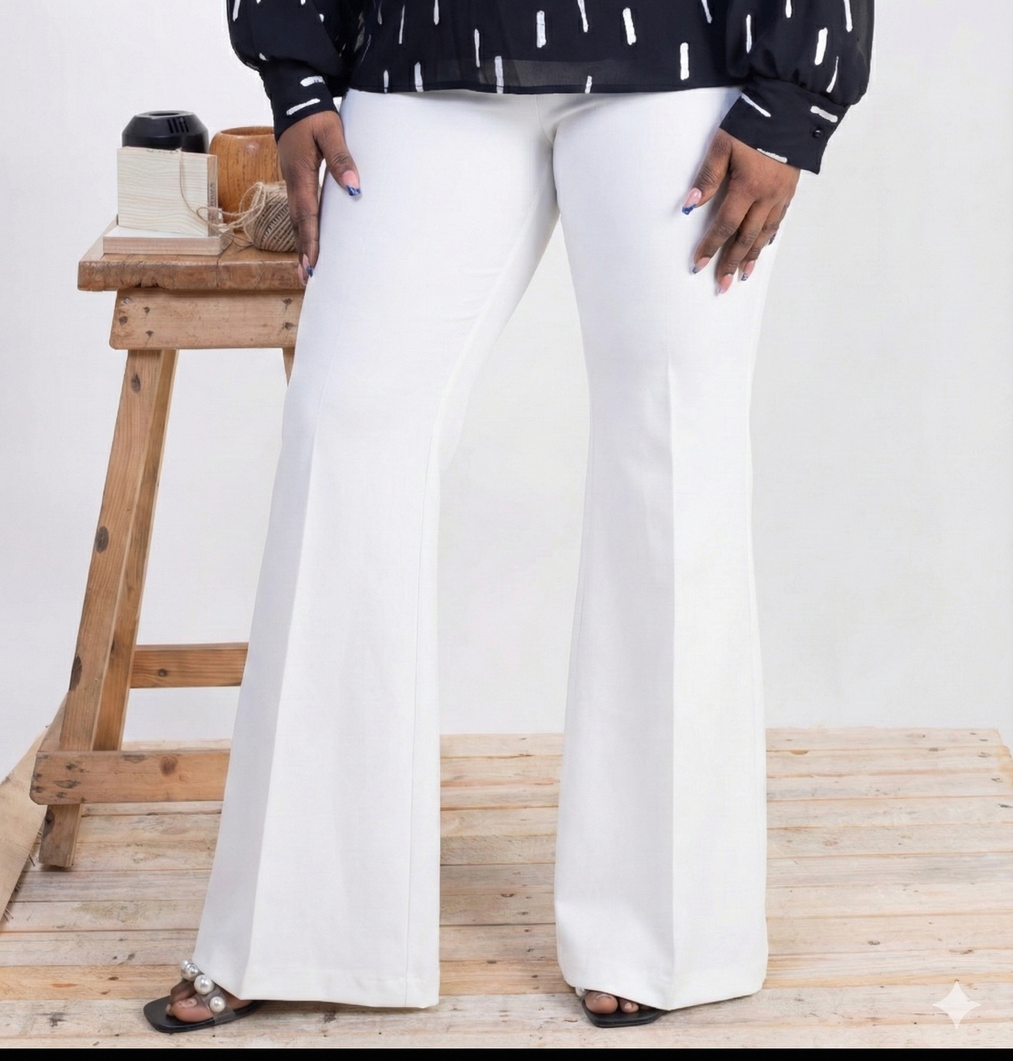 BYM Fashion Pantalon patte-D’elph