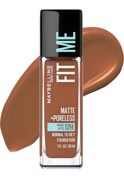 Maybelline New York Fit Me Matte + Poreless Fond de Teint Liquide
