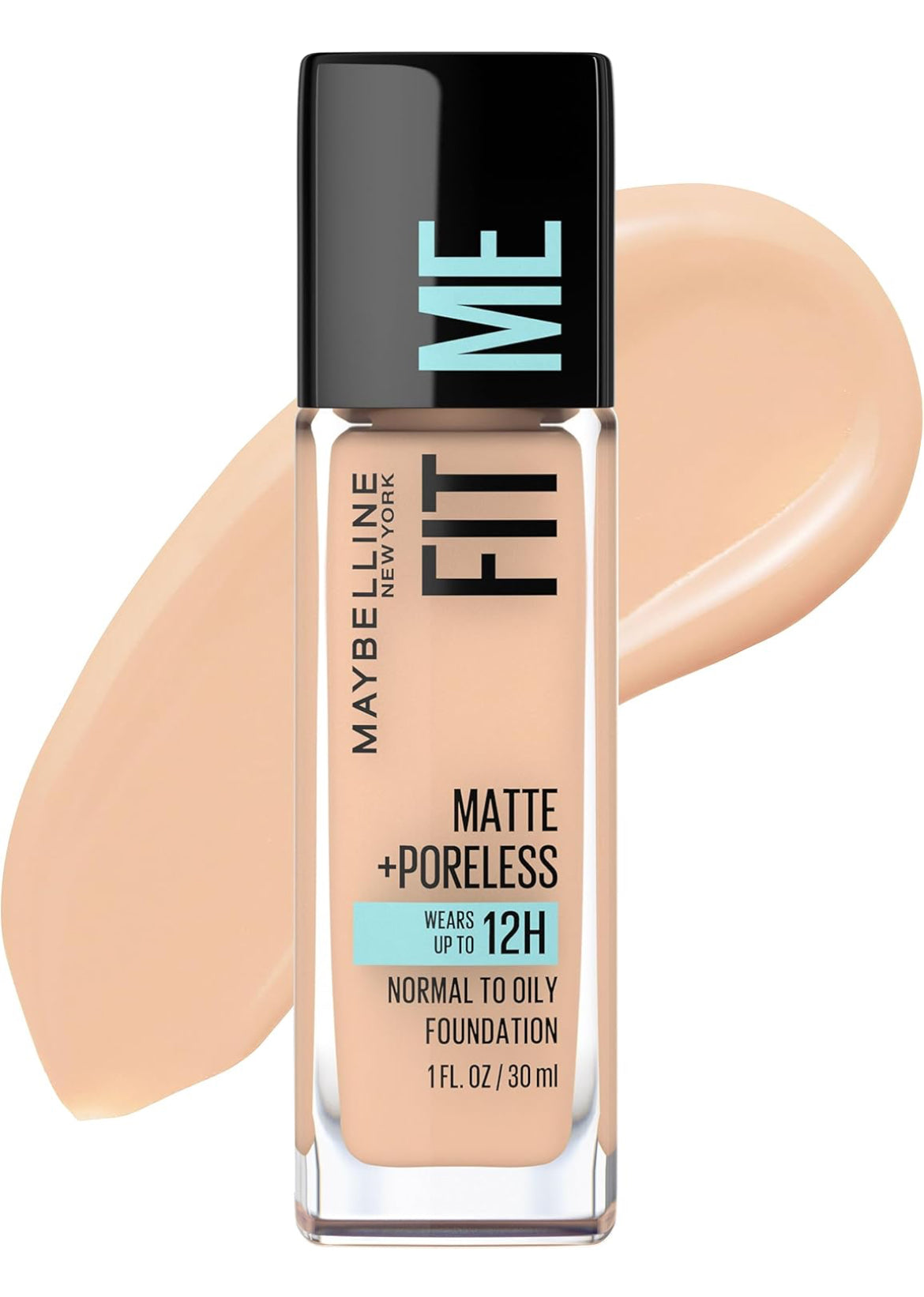 Maybelline New York Fit Me Matte + Poreless Fond de Teint Liquide