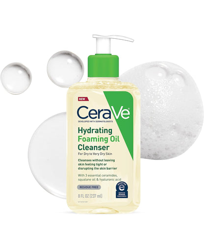 CeraVe Hydrating Foaming Oil Cleanser 8 FL Oz