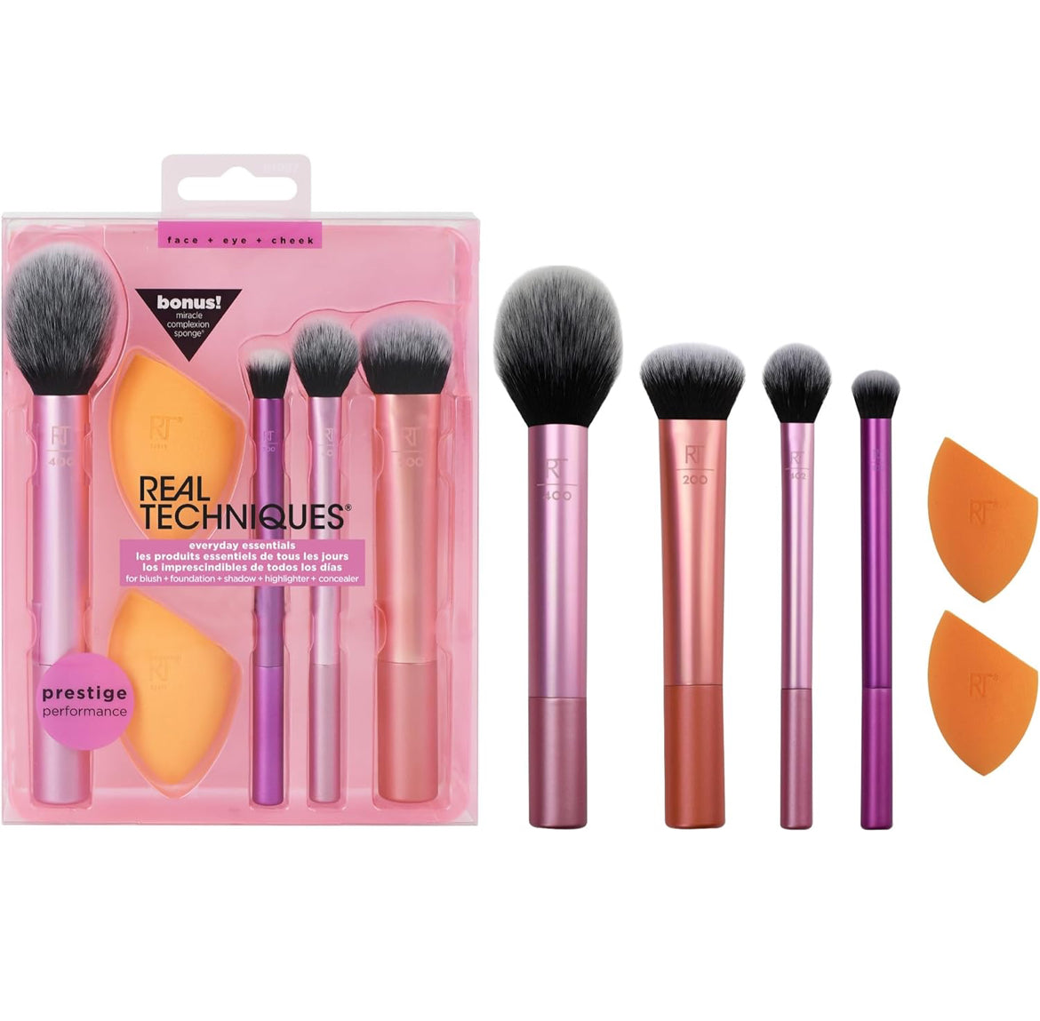 Real Techniques Everyday Essentials + Makeup Sponge Kit
